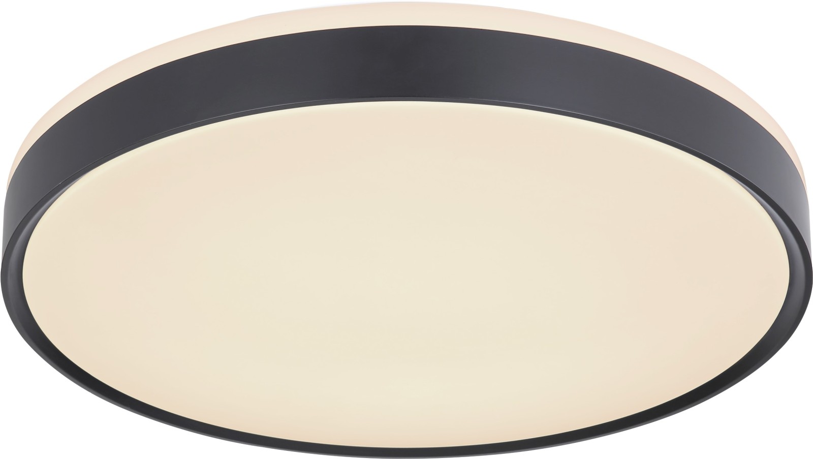 LED-Deckenleuchte - schwarz-weiß - dimmbar - Ø 49 cm
