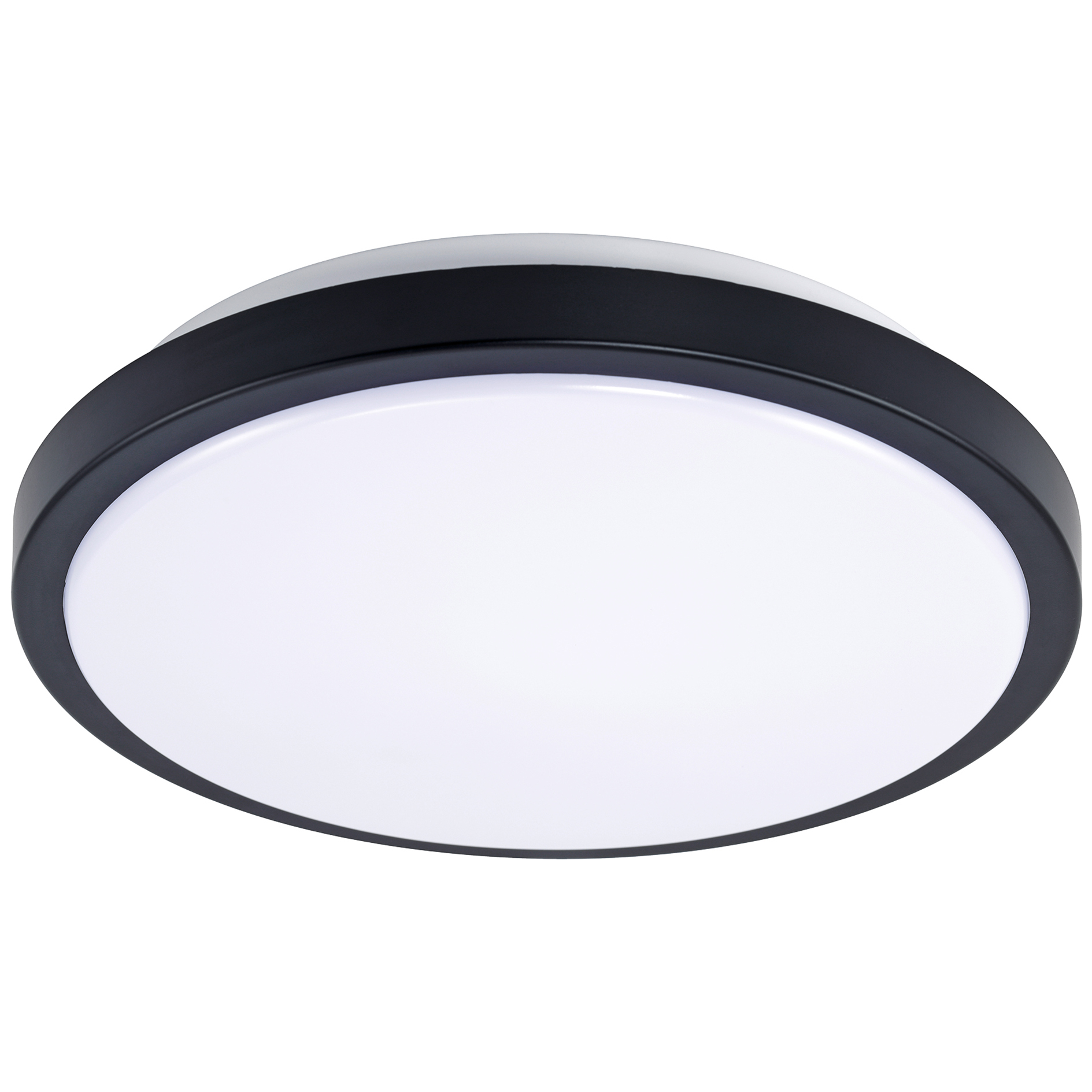 LED-Deckenleuchte - schwarz-weiß - Smarthome - Ø 27,2 cm