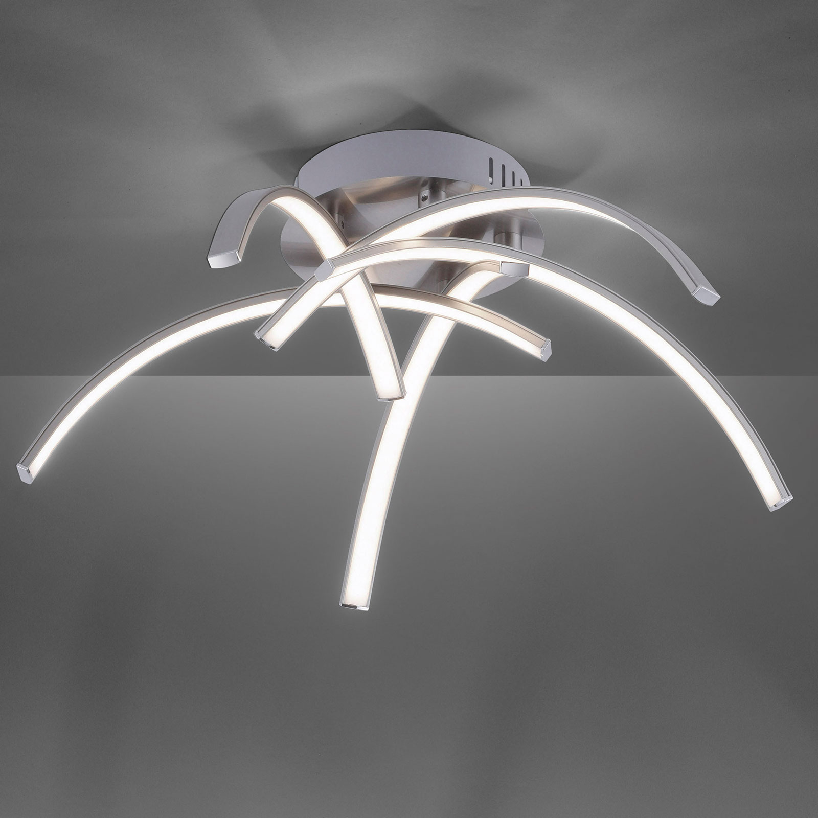 LED-Deckenleuchte - silber - Ø 47 cm