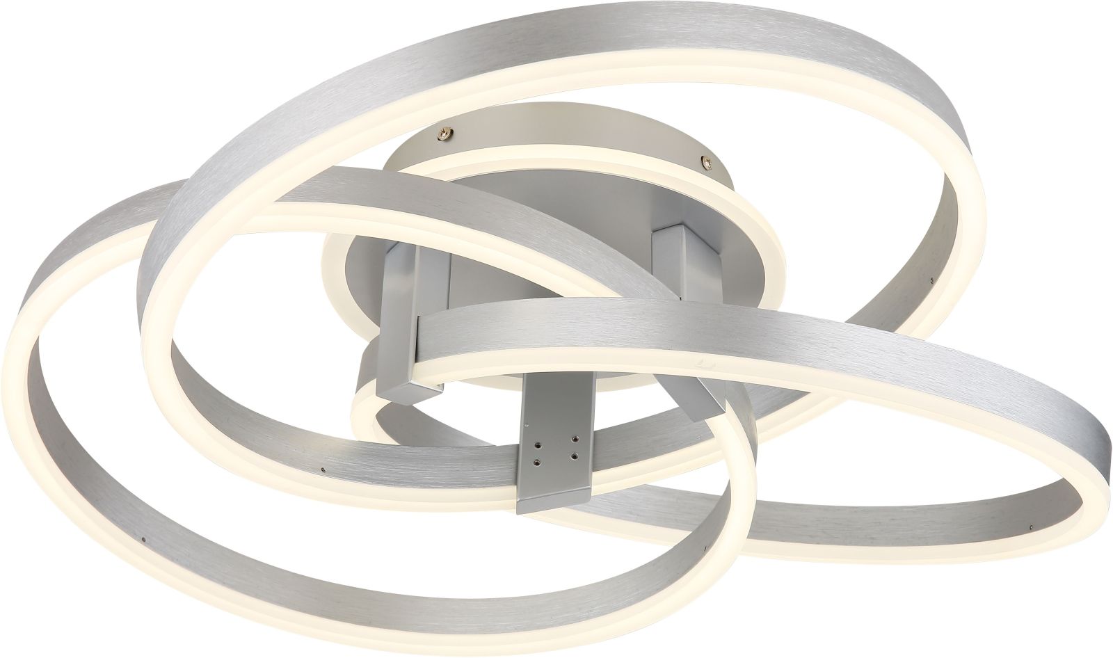 LED-Deckenleuchte - silber - Aluminium gebürstet - dimmbar