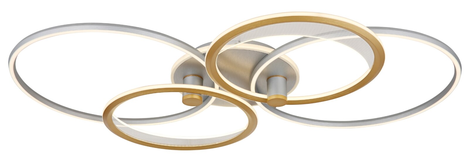 LED-Deckenleuchte - silber-gold - dimmbar