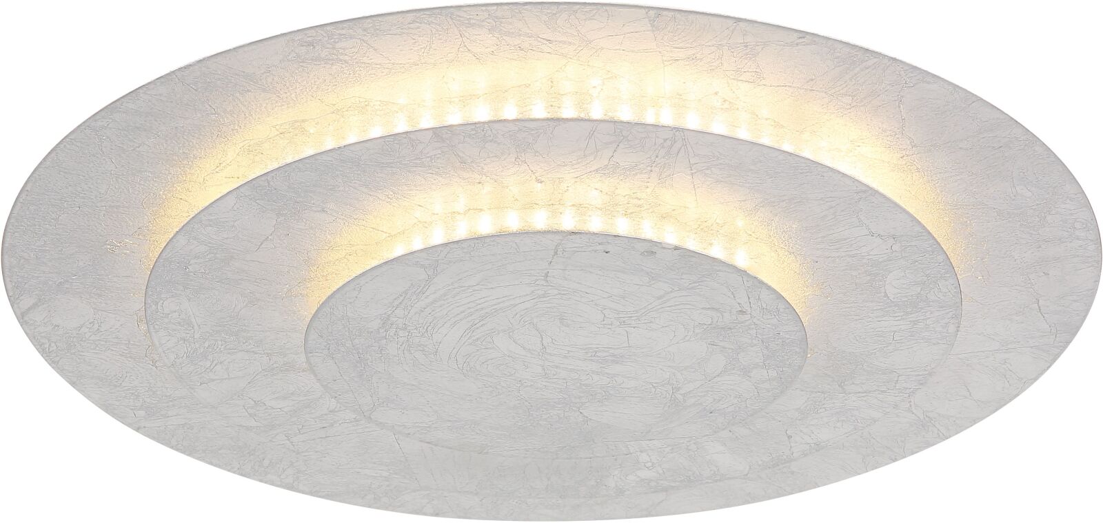 LED-Deckenleuchte - silberfarben - Ø 35 cm