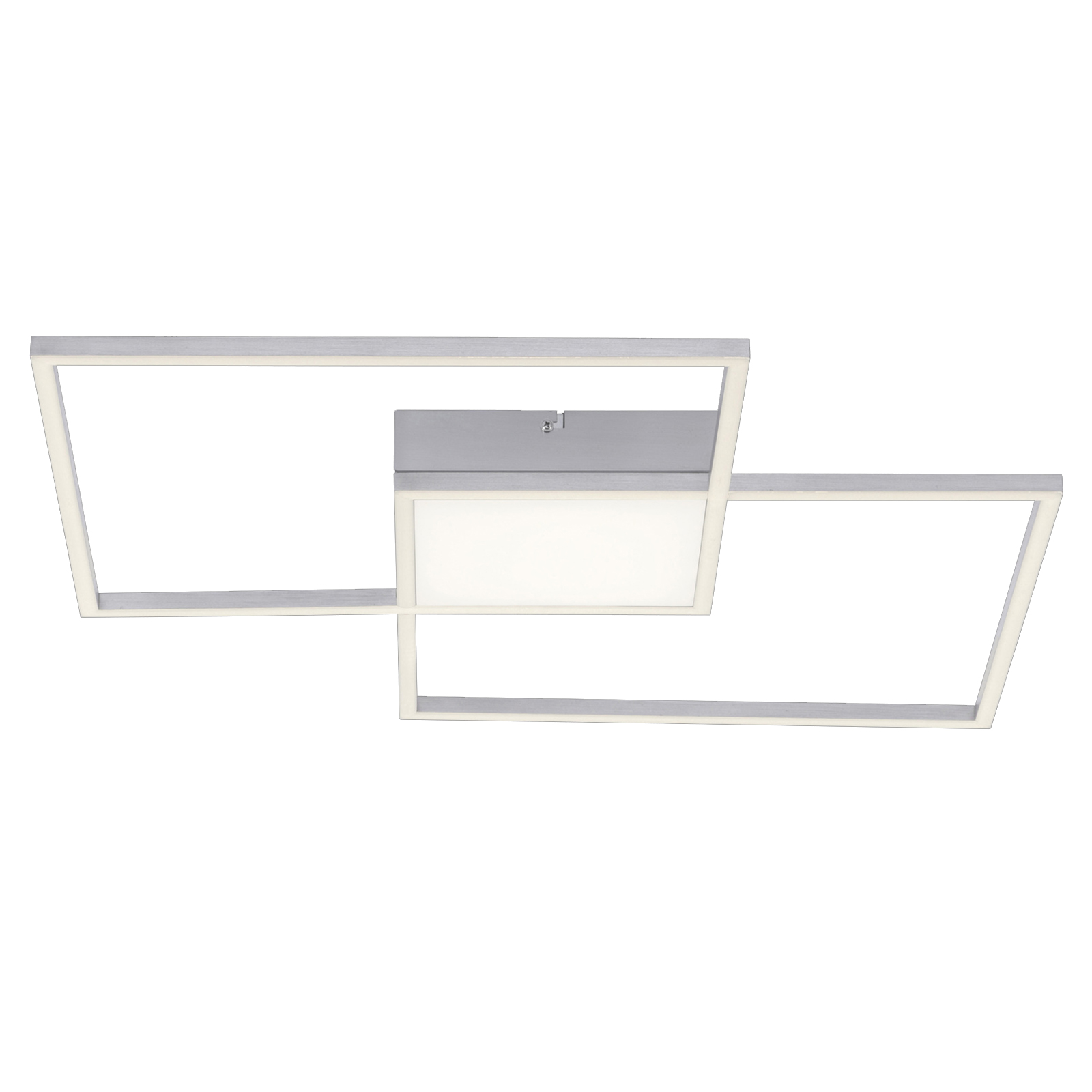 LED-Deckenleuchte - stahlfarben - dimmbar - Serienschalter