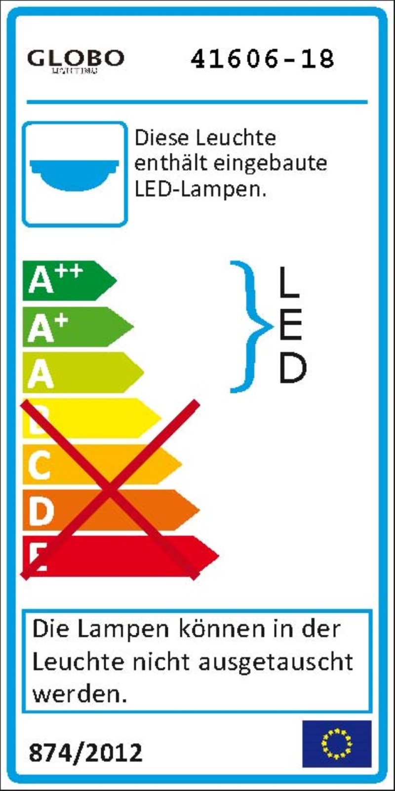 LED-Deckenleuchte - weiß - 22x22 cm