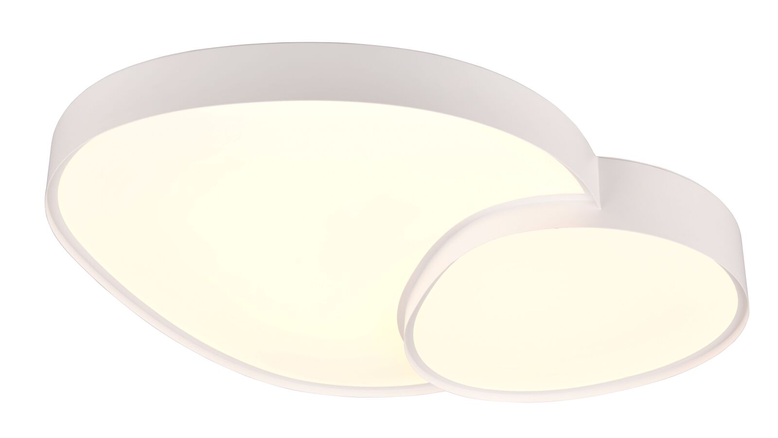 LED-Deckenleuchte - weiß - dimmbar - Nachtlicht - 77x63 cm