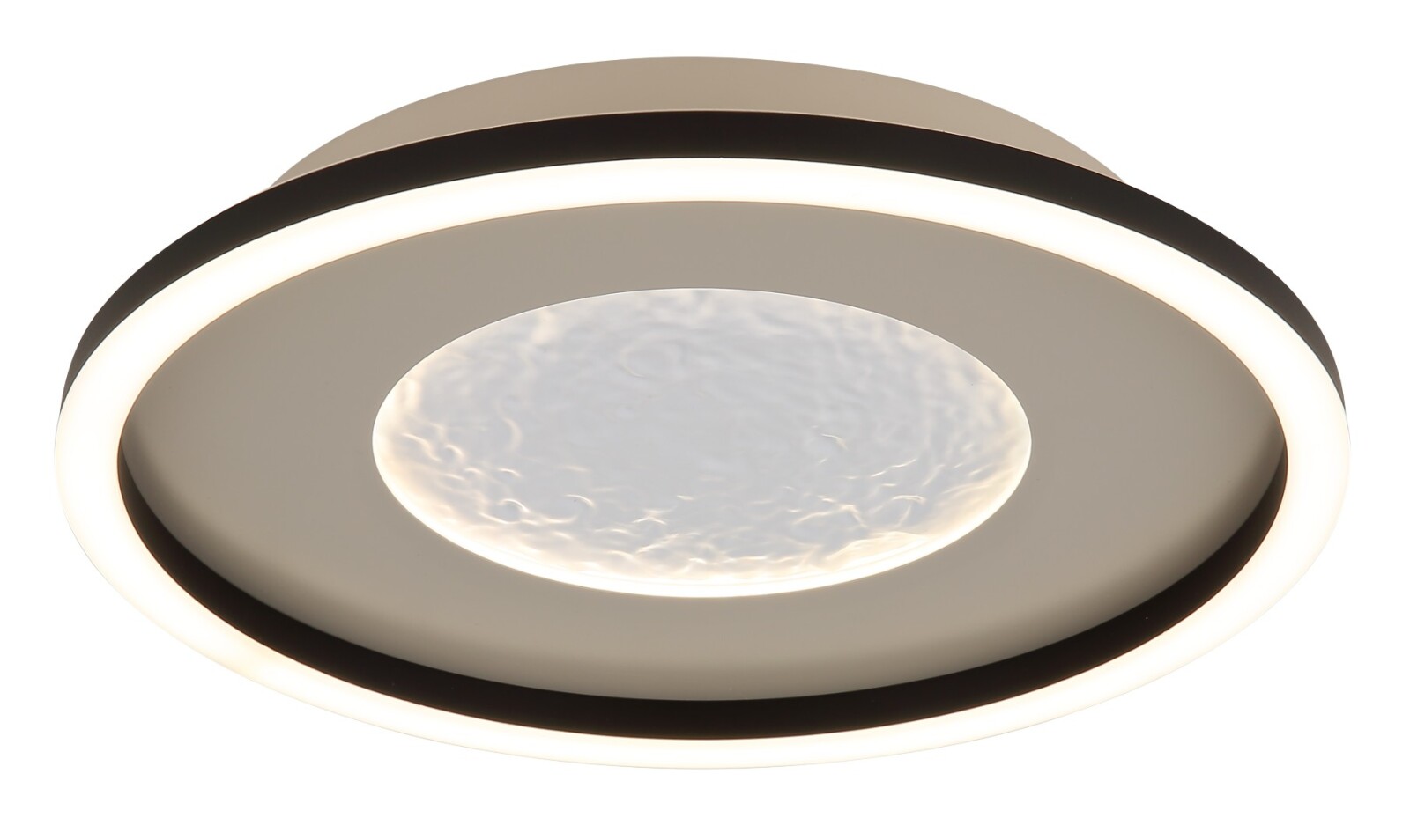 LED-Deckenleuchte - weiß-grau-schwarz-opal - Ø 33 cm