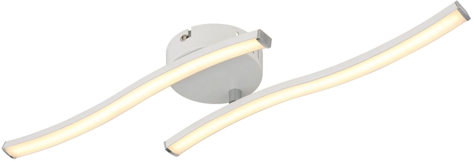 LED-Deckenleuchte - weiß matt - opal - 2-flammig