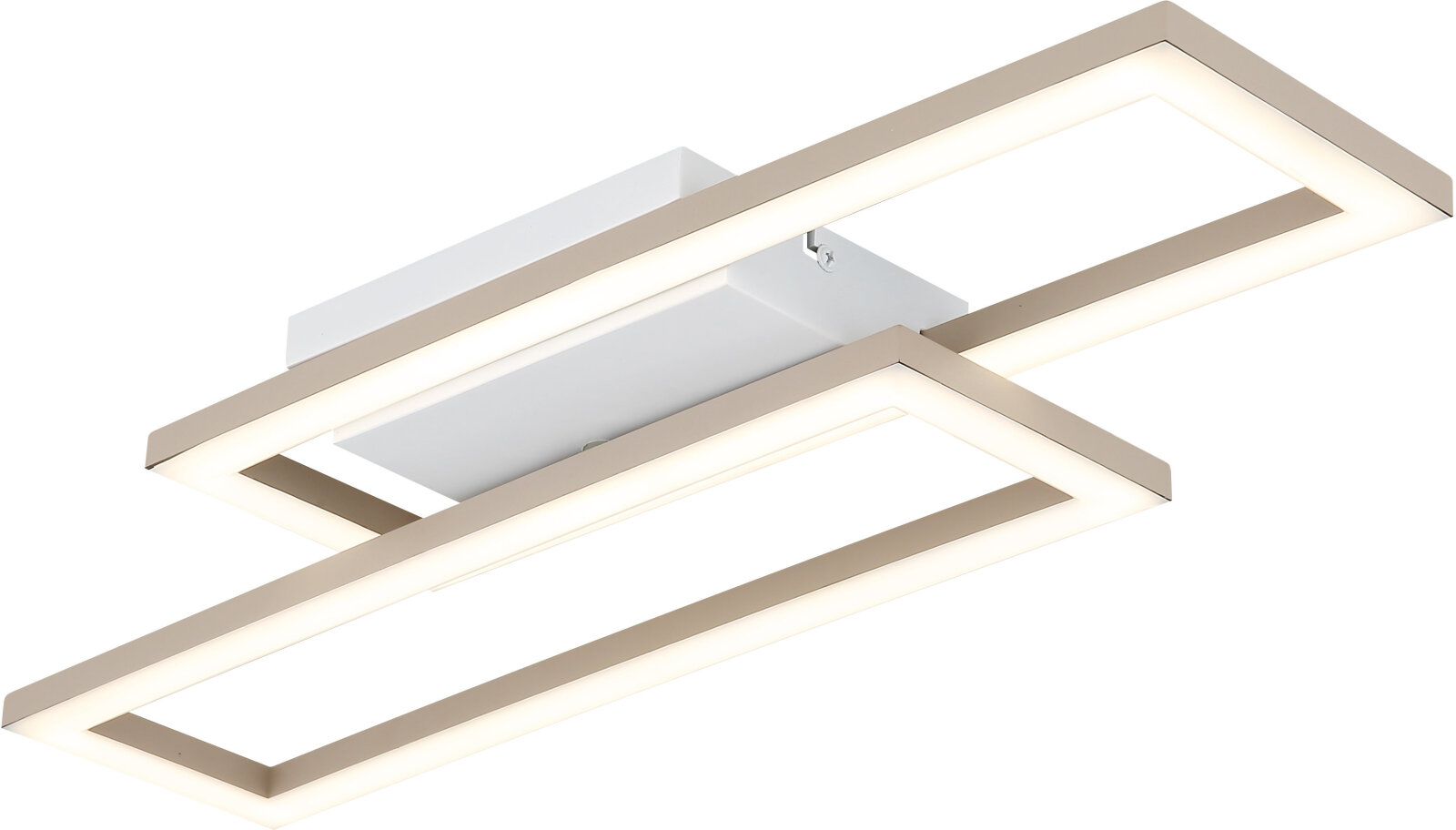 LED-Deckenleuchte - weiß matt - sandfarben - 55 cm