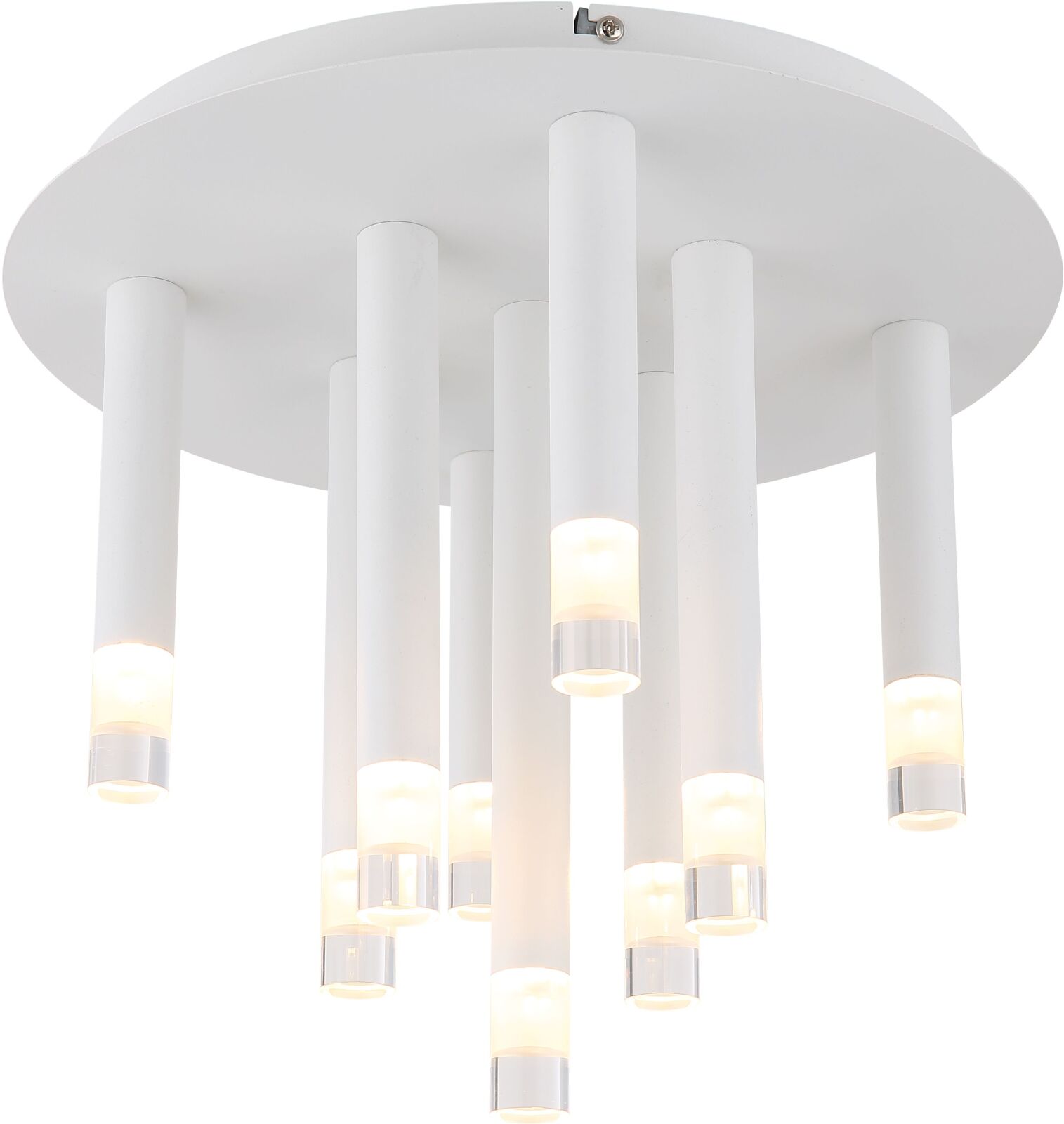 LED-Deckenleuchte - weiß matt - Stab-Design - 9-flammig