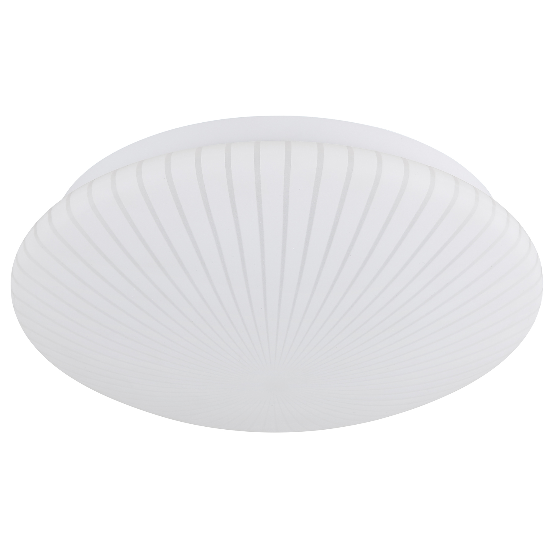 LED-Deckenleuchte - weiß - Rillenoptik