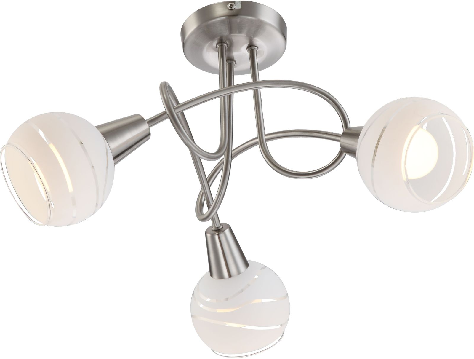 LED-Deckenstrahler - nickel matt - 3-flammig