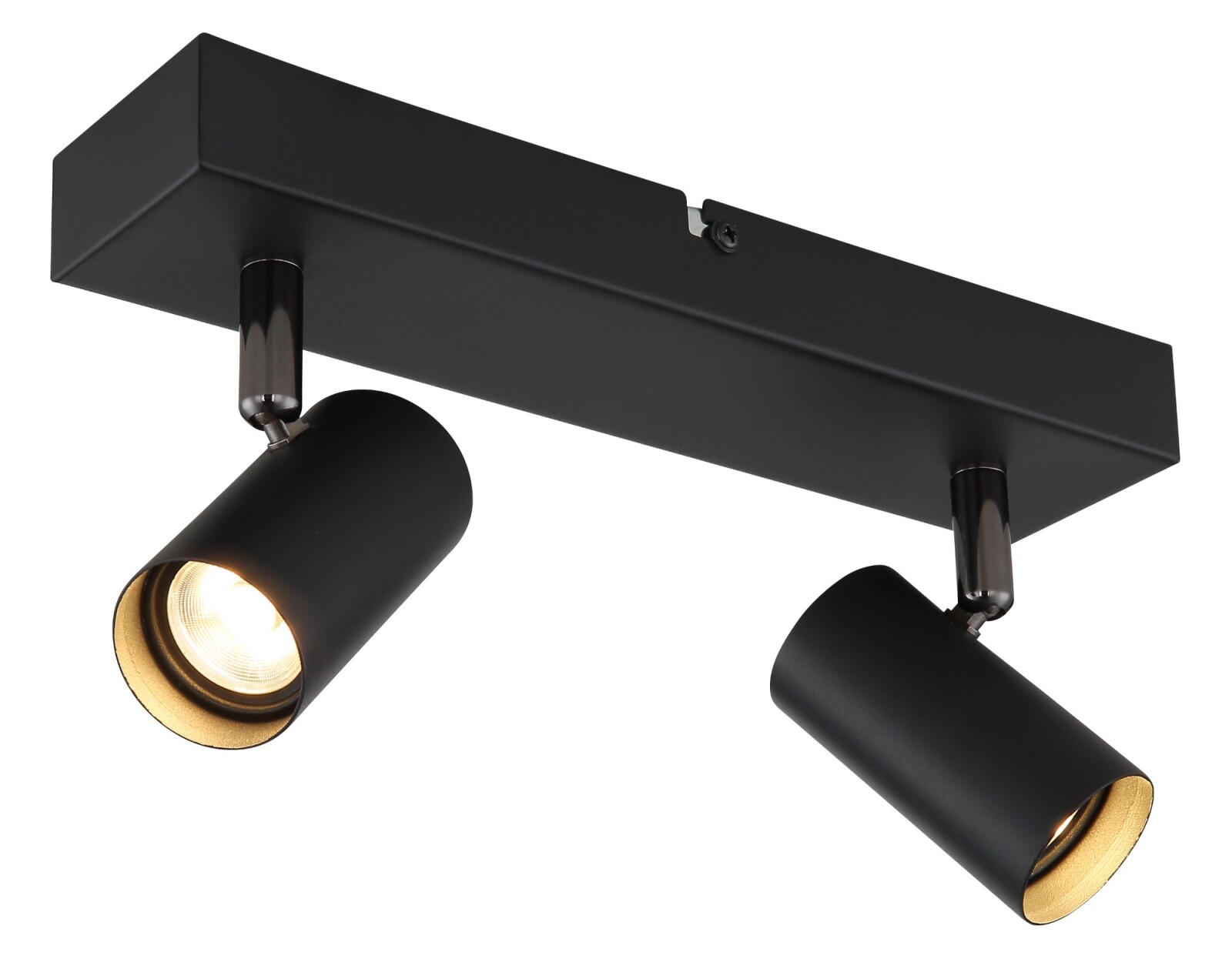 LED-Deckenstrahler - schwarz matt - 2-flammig