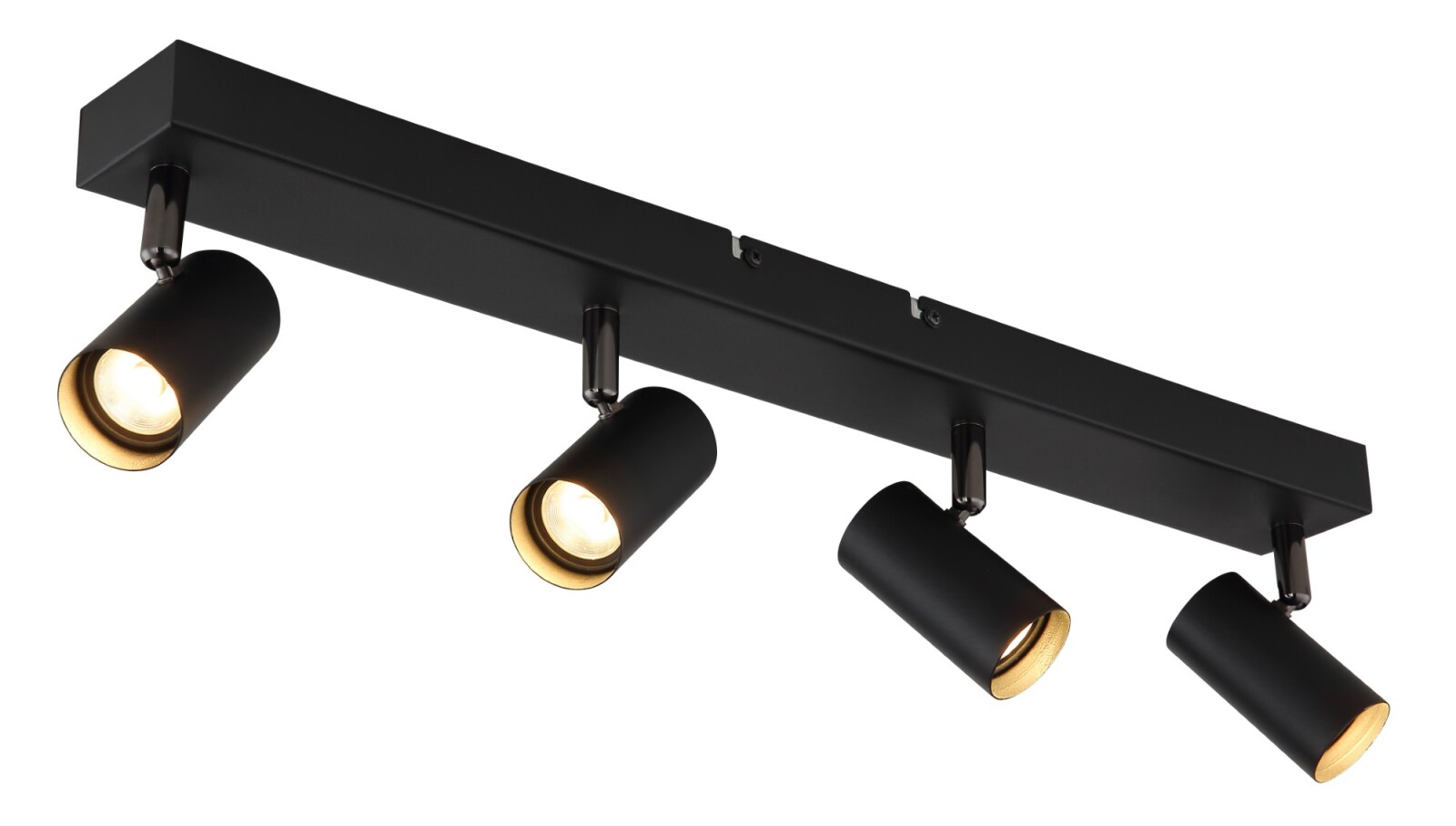 LED-Deckenstrahler - schwarz matt - 4-flammig