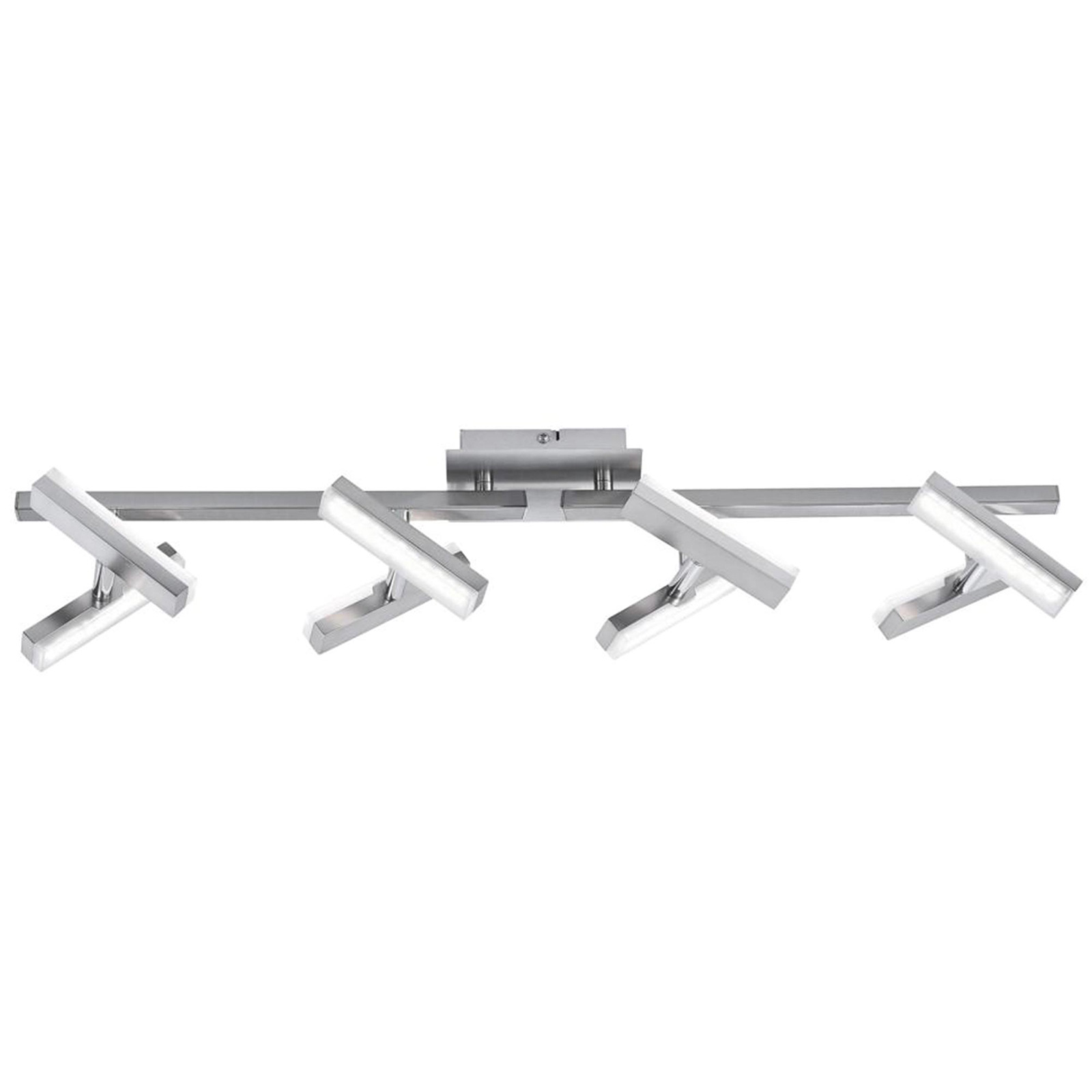 LED-Deckenstrahler - stahlfarben - 8-flammig