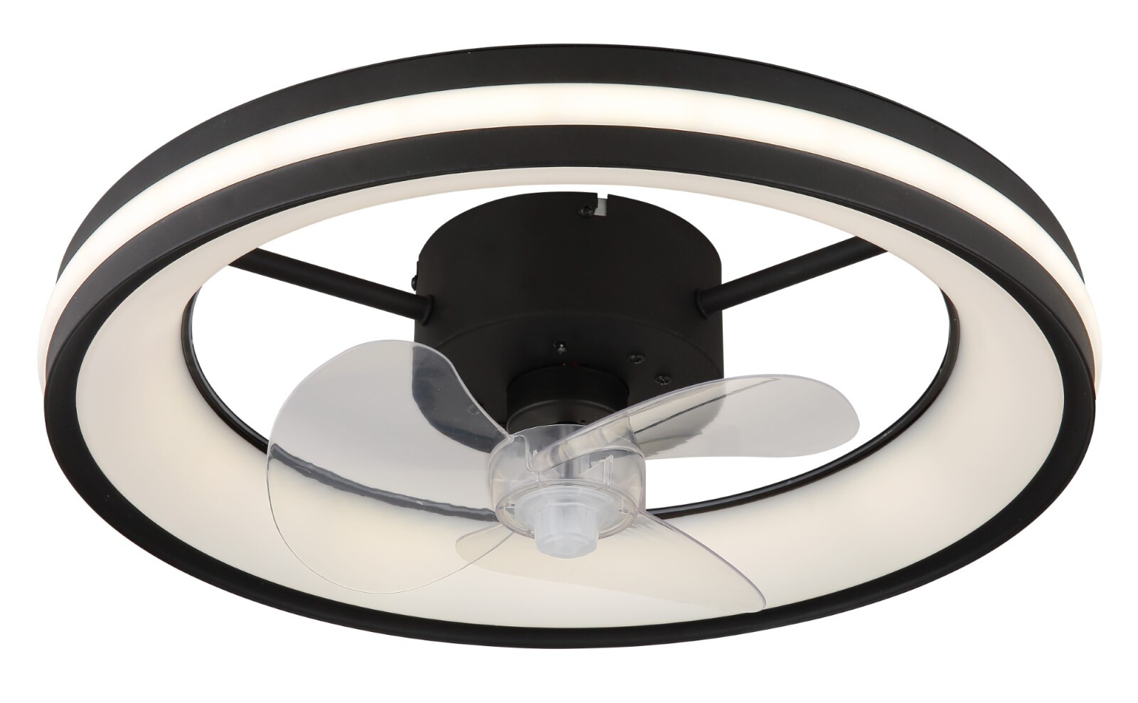 LED-Deckenventilator - schwarz-opal - Ø 49,5 cm