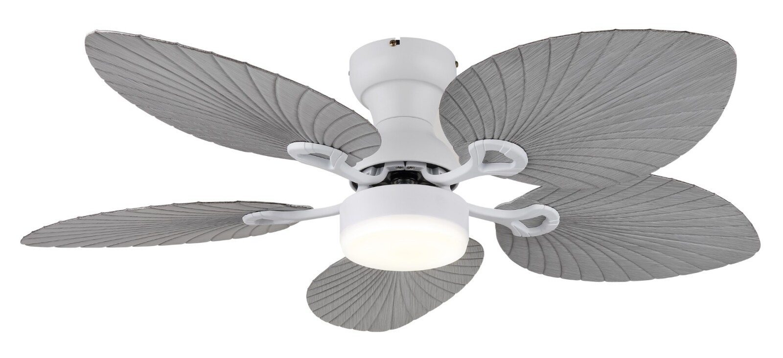 LED-Deckenventilator - weiß matt - grau matt - Ø 107 cm