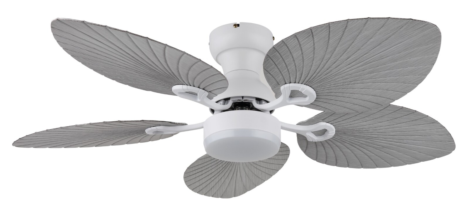 LED-Deckenventilator - weiß matt - grau matt - Ø 107 cm