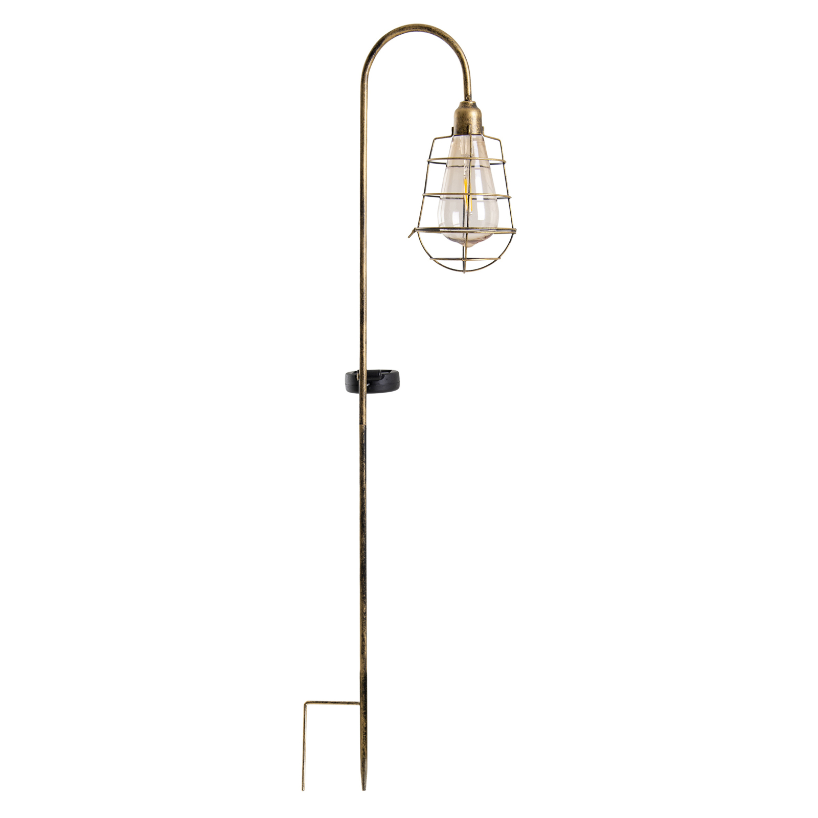 LED Deko-Solar-Erdspieß GITTI - altmessing - 76,5 cm