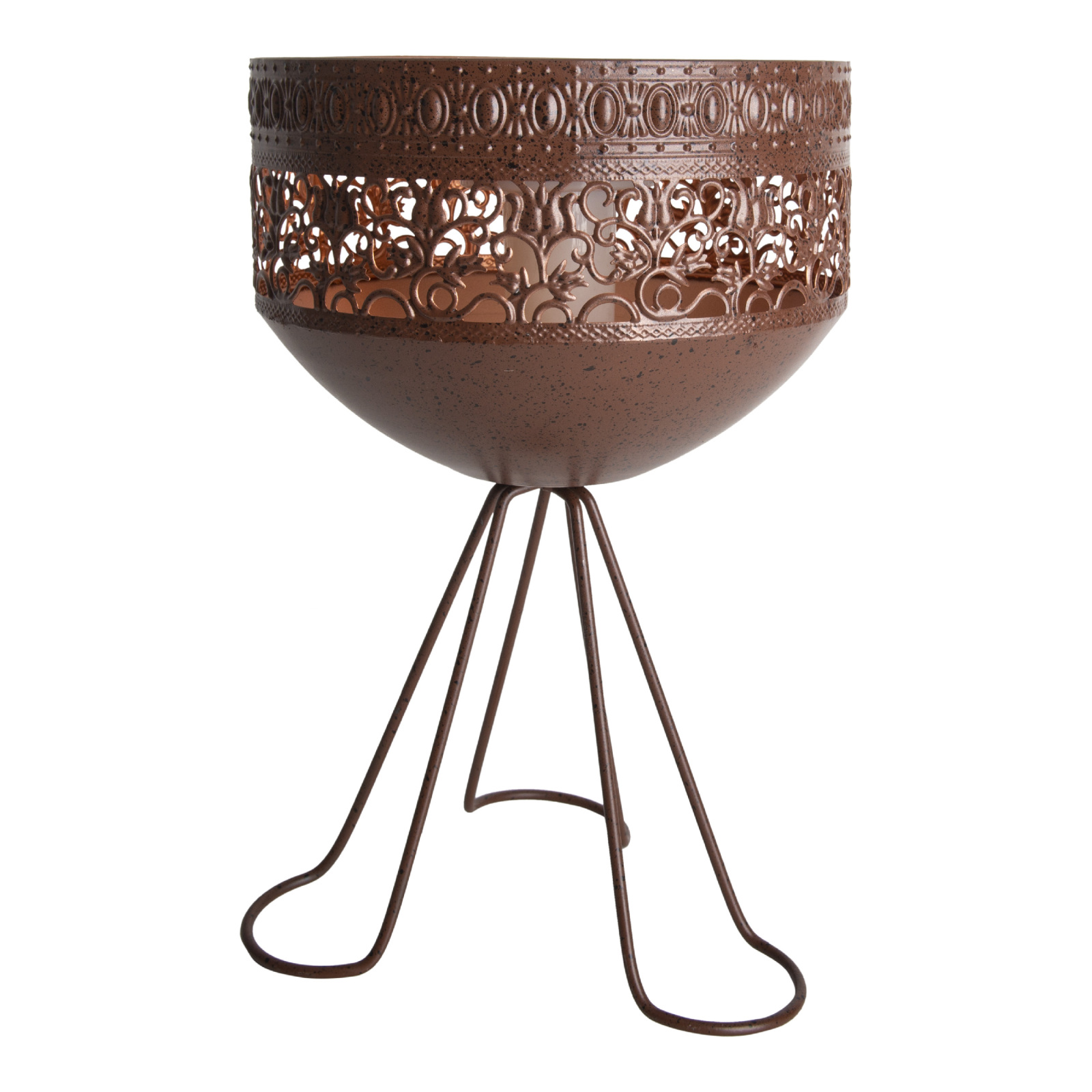 LED Deko-Solarleuchte - rost - mit Standfuß - 34,5 cm