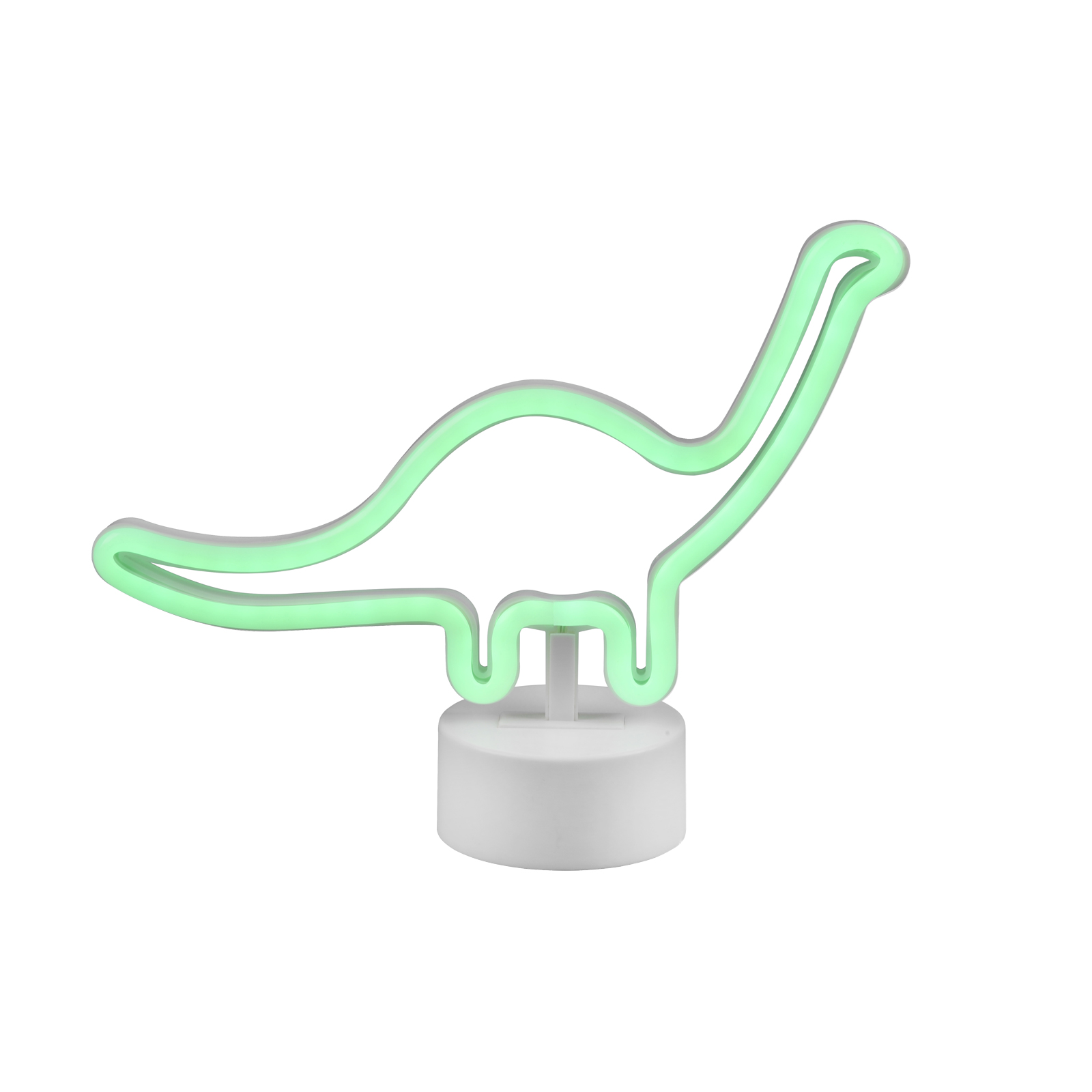 LED-Deko-Tischleuchte - weiß - USB-Anschluss - Dino