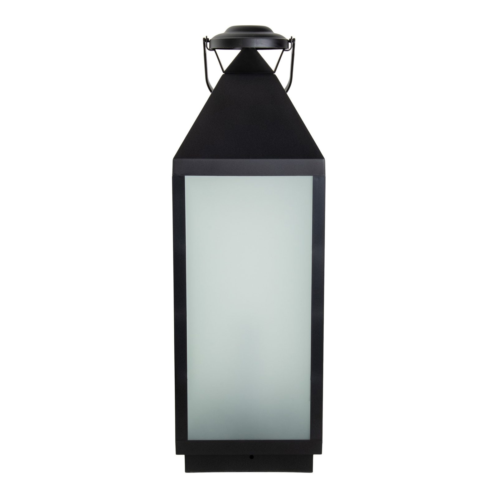 LED-Dekoleuchte Laterne DORIS - schwarz - Flammeneffekt