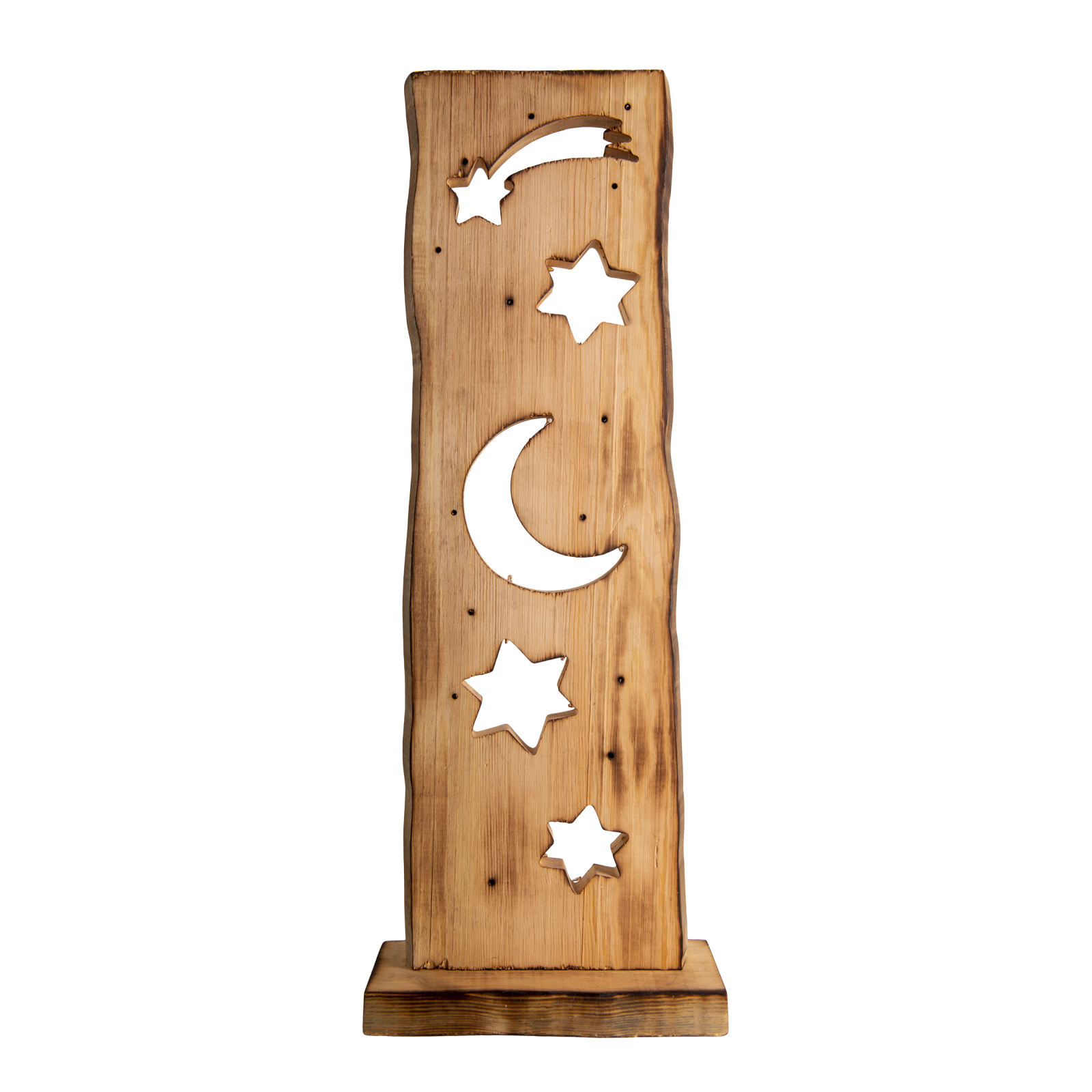 LED-Dekoleuchte-Mond-Sterne - natur - 60 cm hoch 