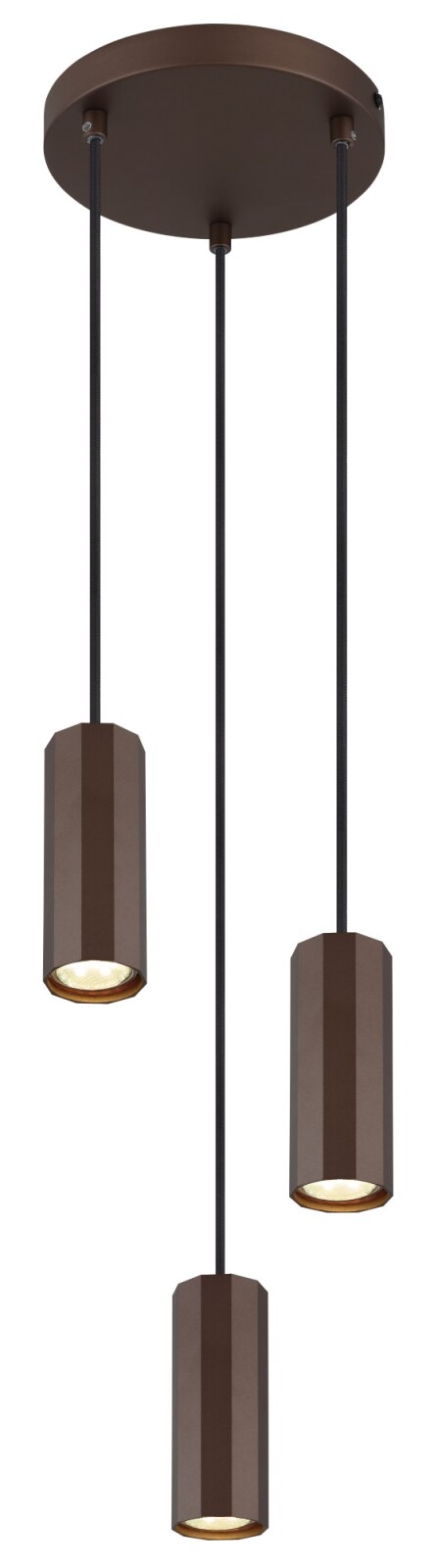 LED-Hängeleuchte - bronze matt - 3-flammig