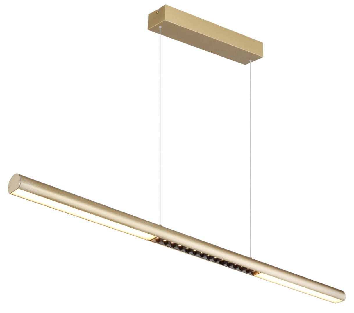 LED-Hängeleuchte - goldfarben matt - 120 cm