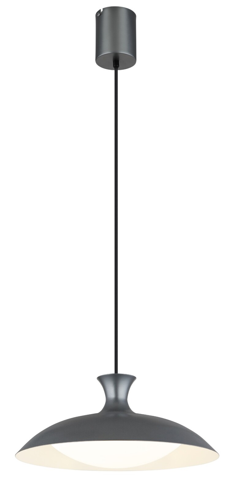 LED-Hängeleuchte - grau matt - weiß matt - Memoryfunktion - Ø 40 cm