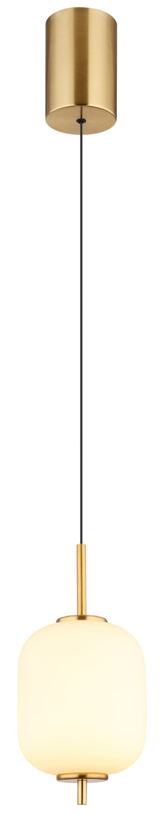 LED-Hängeleuchte - messingfarben-schwarz - 220 cm - höhenverstellbar