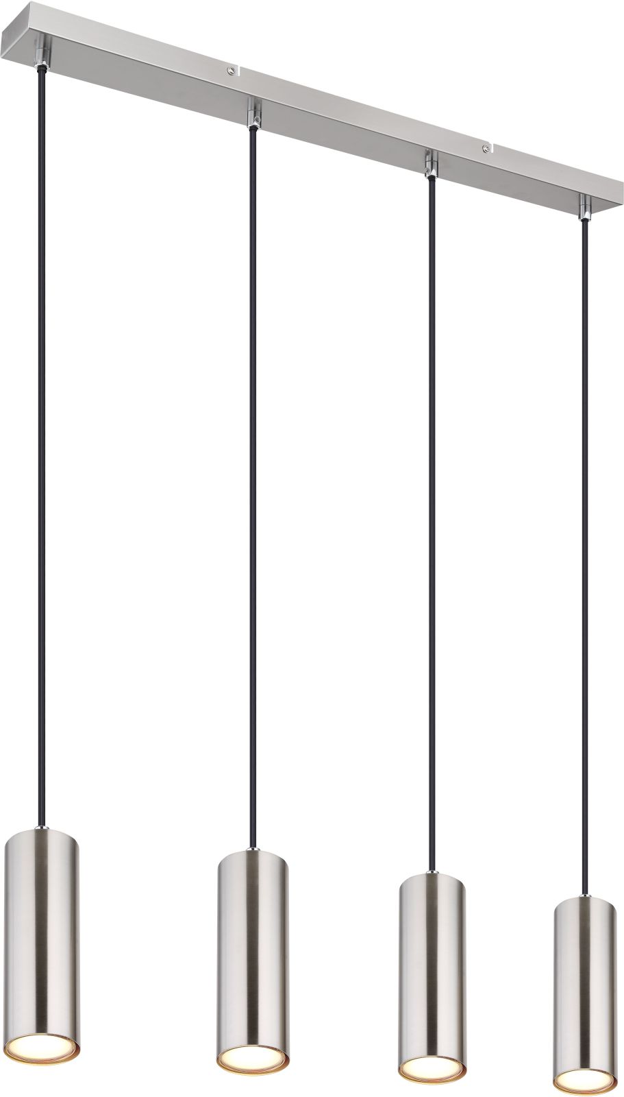 LED-Hängeleuchte - Nickel matt - 4-flammig