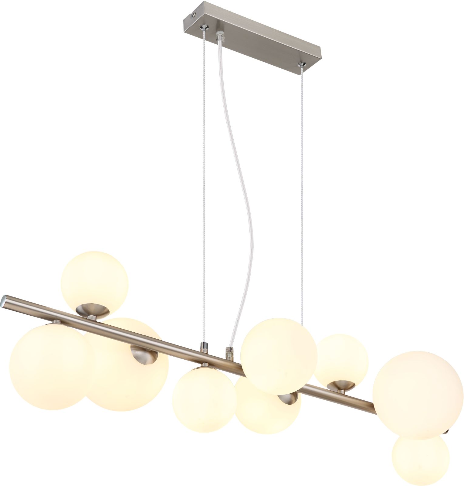 LED-Hängeleuchte - Nickel matt - 87 cm