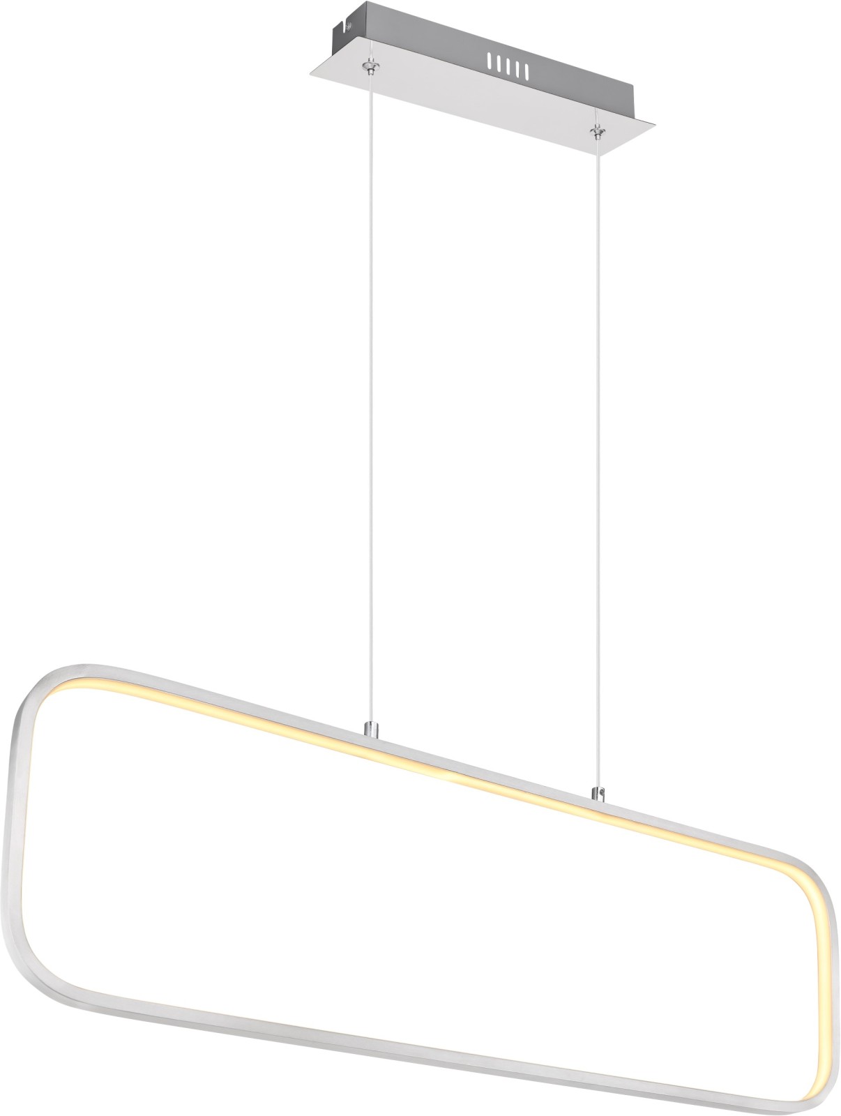LED-Hängeleuchte - nickelfarben - 80 cm