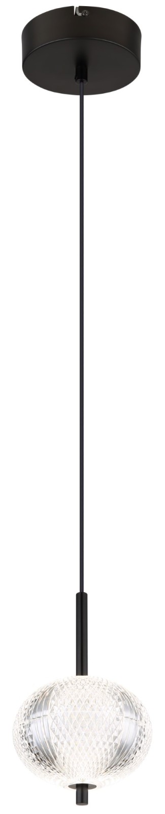 LED-Hängeleuchte - schwarz matt - 120 cm - Höhe kürzbar