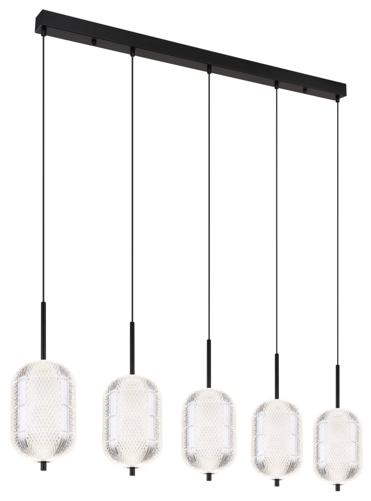 LED-Hängeleuchte - schwarz matt - 120 cm - Memoryfunktion