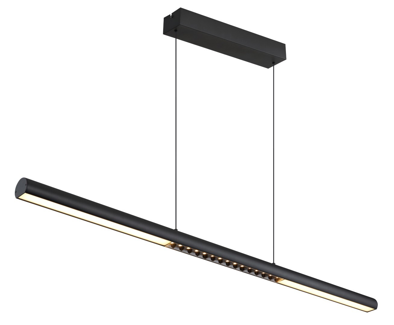 LED-Hängeleuchte - schwarz matt - 120 cm