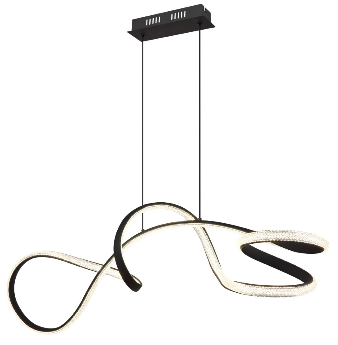 LED-Hängeleuchte - schwarz matt - 120 cm