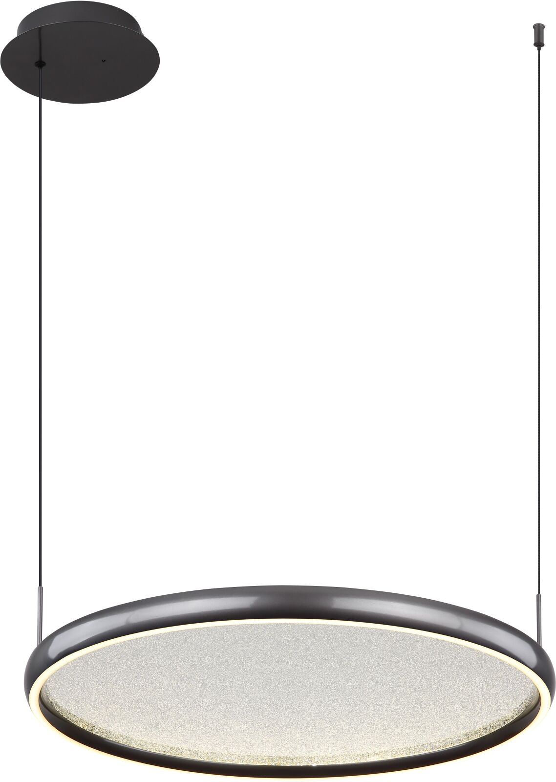 LED-Hängeleuchte - schwarz matt - dimmbar - 63 cm