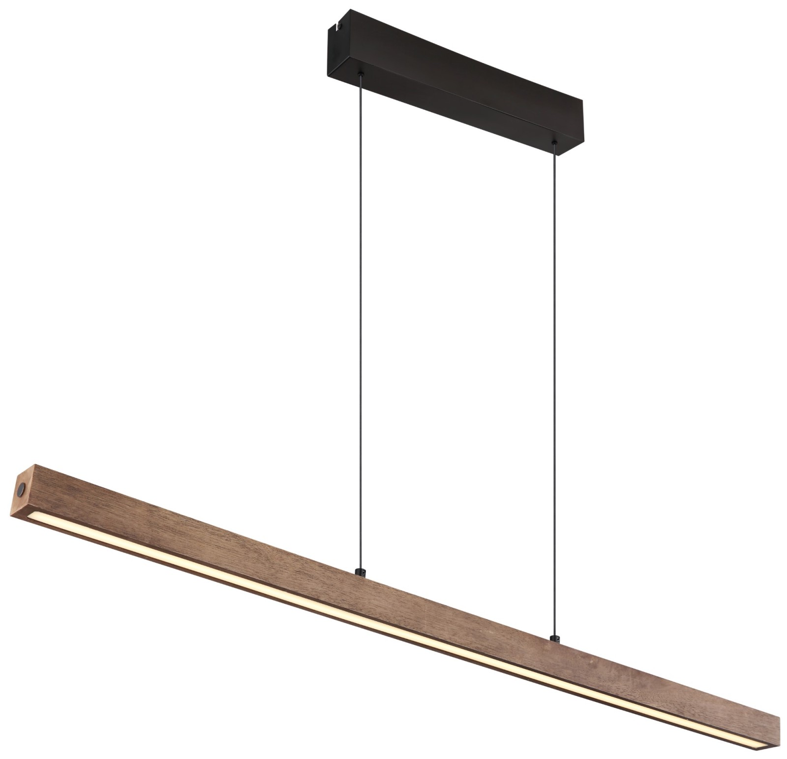 LED-Hängeleuchte - schwarz matt - dunkelbraun - dimmbar