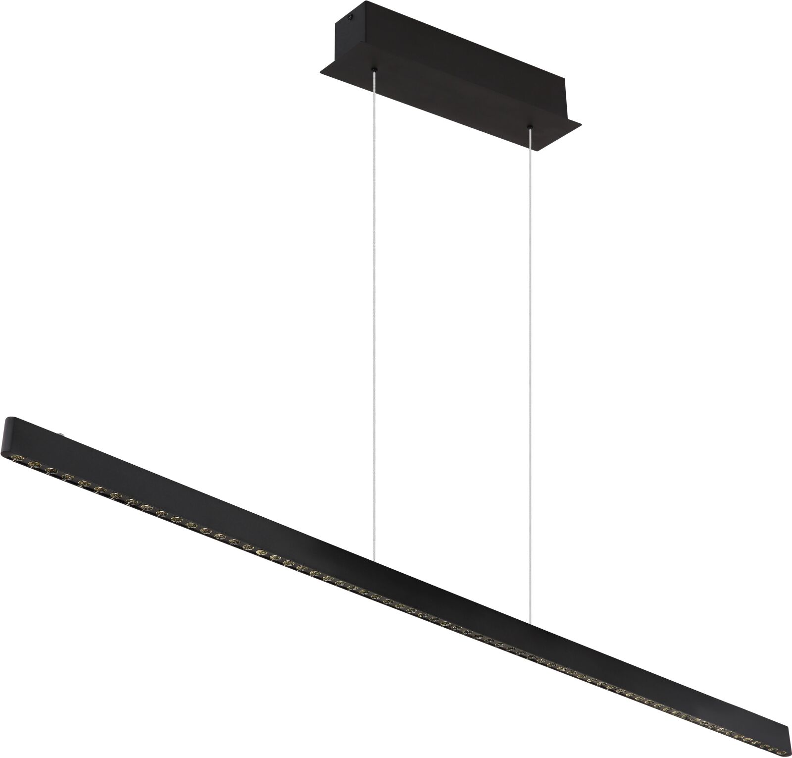 LED-Hängeleuchte - schwarz matt - Touchdimmer - 120 cm