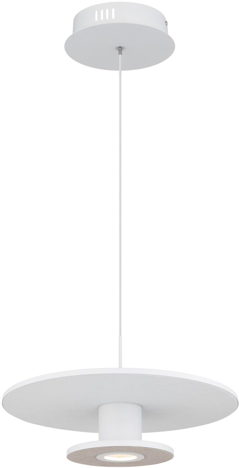 LED-Hängeleuchte - weiß matt - hellgrau - 150 cm