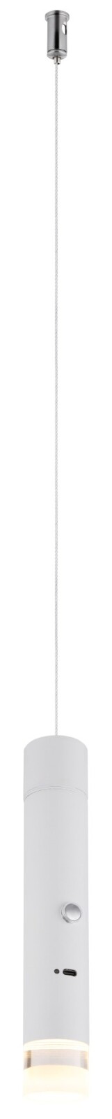 LED-Hängeleuchte - weiß matt - Touchdimmer - mit Magnet - Taschenlampe