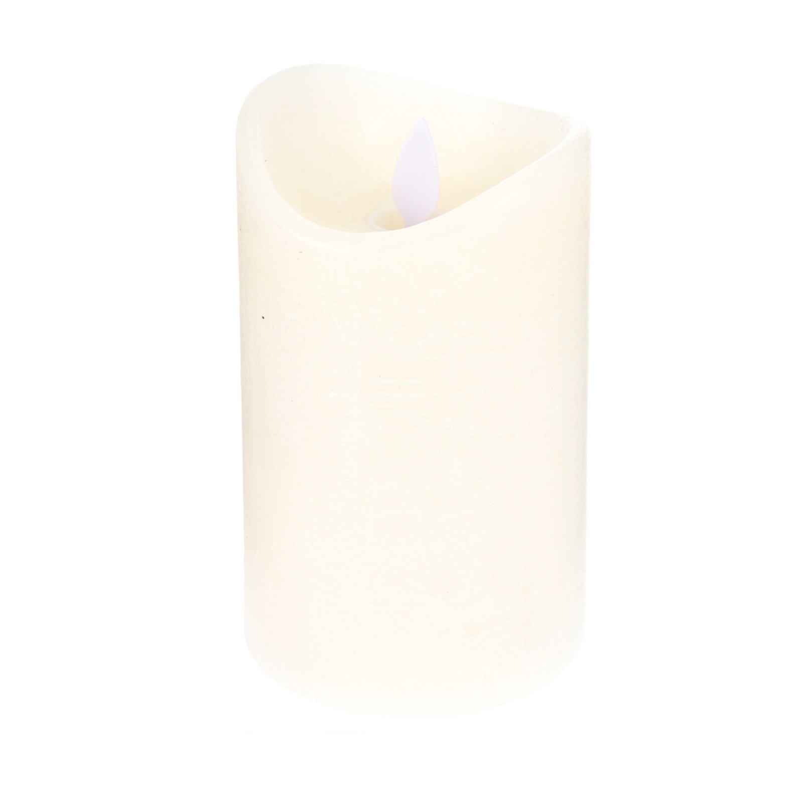 LED-Kerze - creme - mit Flackereffekt - 10 cm