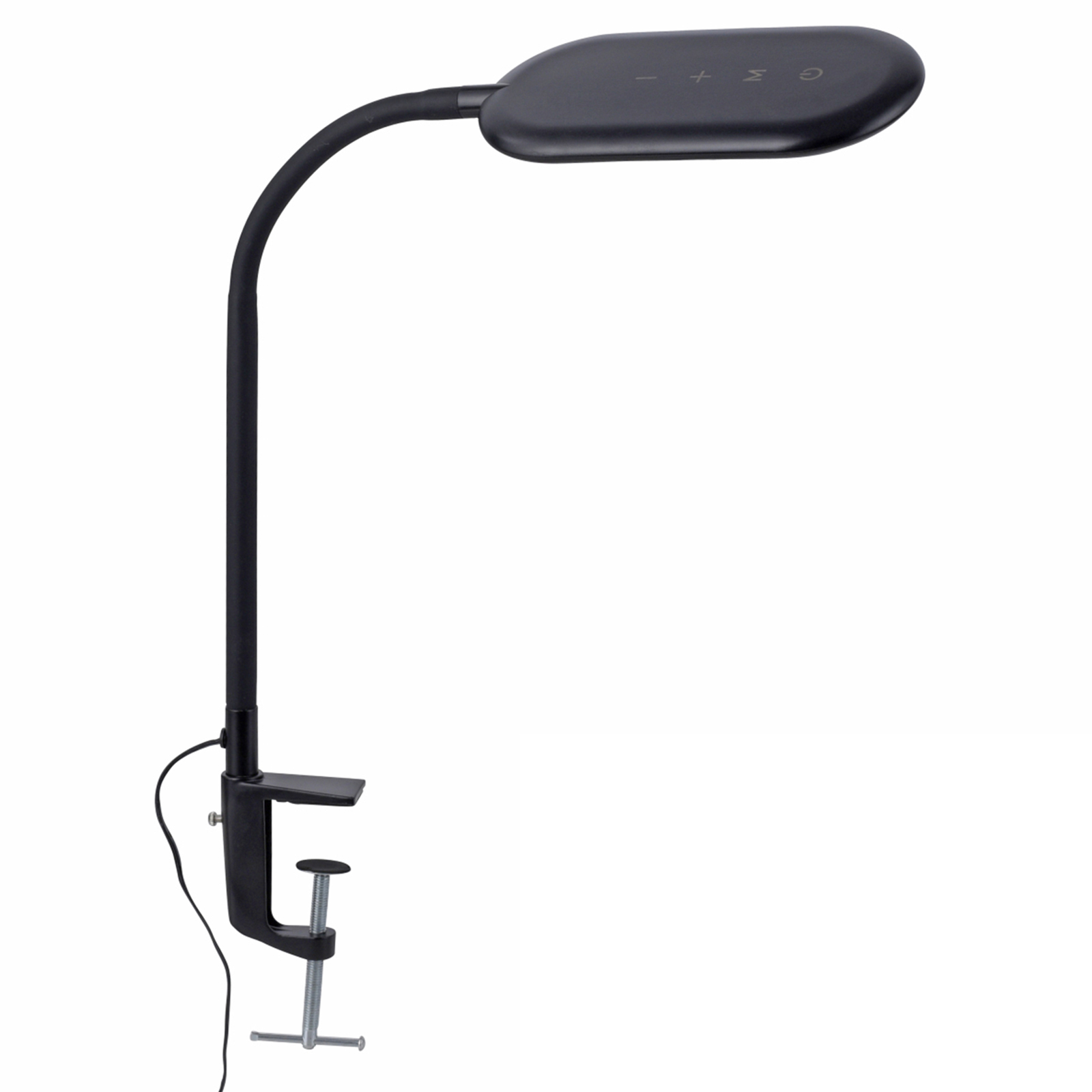 LED-Klemmleuchte - schwarz - dimmbar - Flexarm