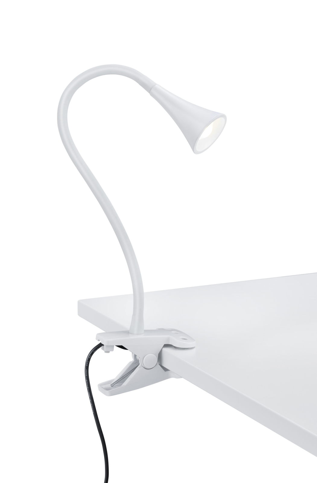 LED Klemmleuchte - weiß - Flexarm