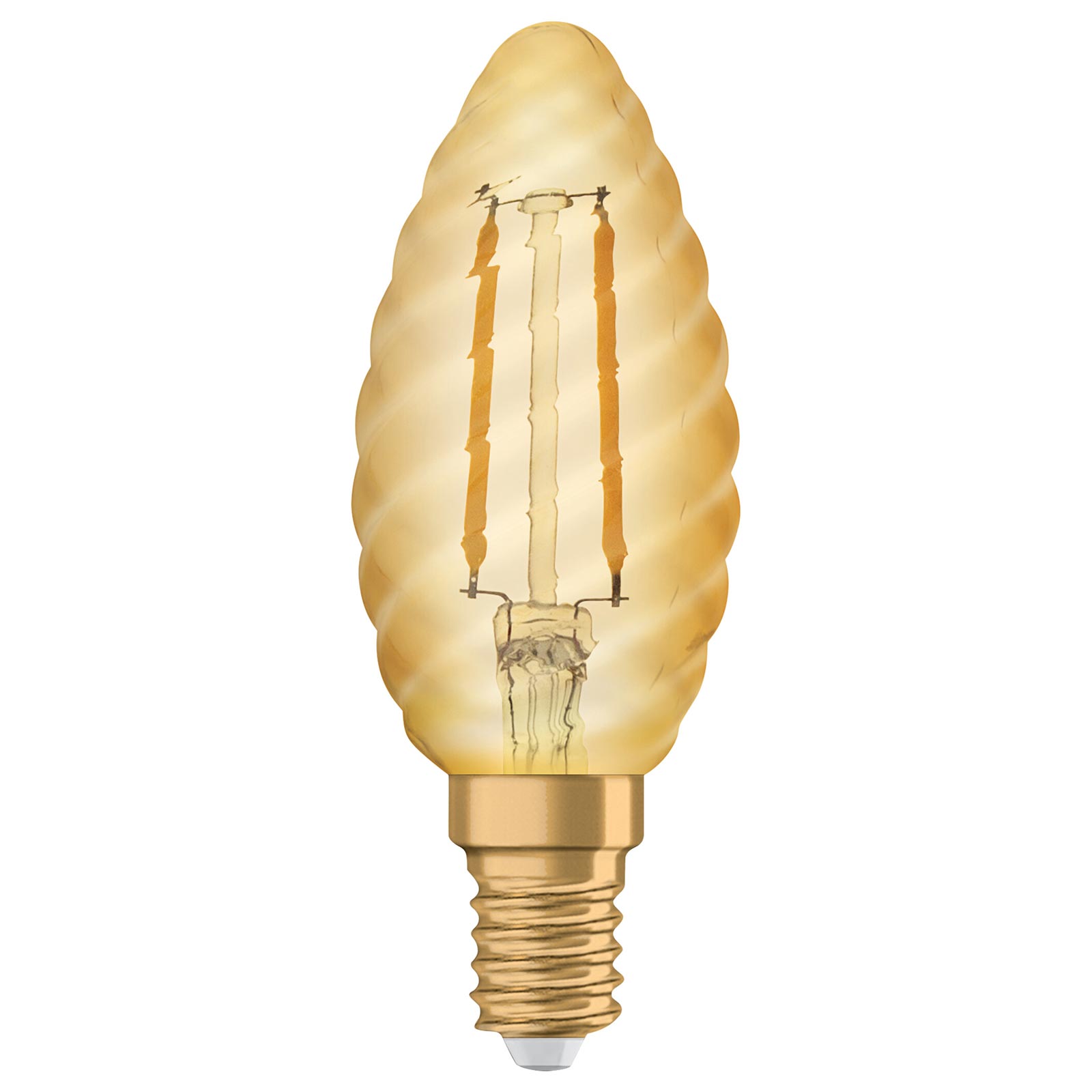 LED-Leuchtmittel 1906 CLB22 - Filament Twisterkerze - E14