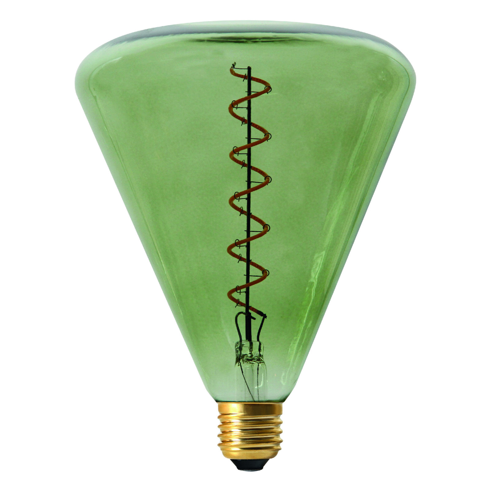 LED-Leuchtmittel DILLY - grün - 4 Watt - E27 - warmweiß
