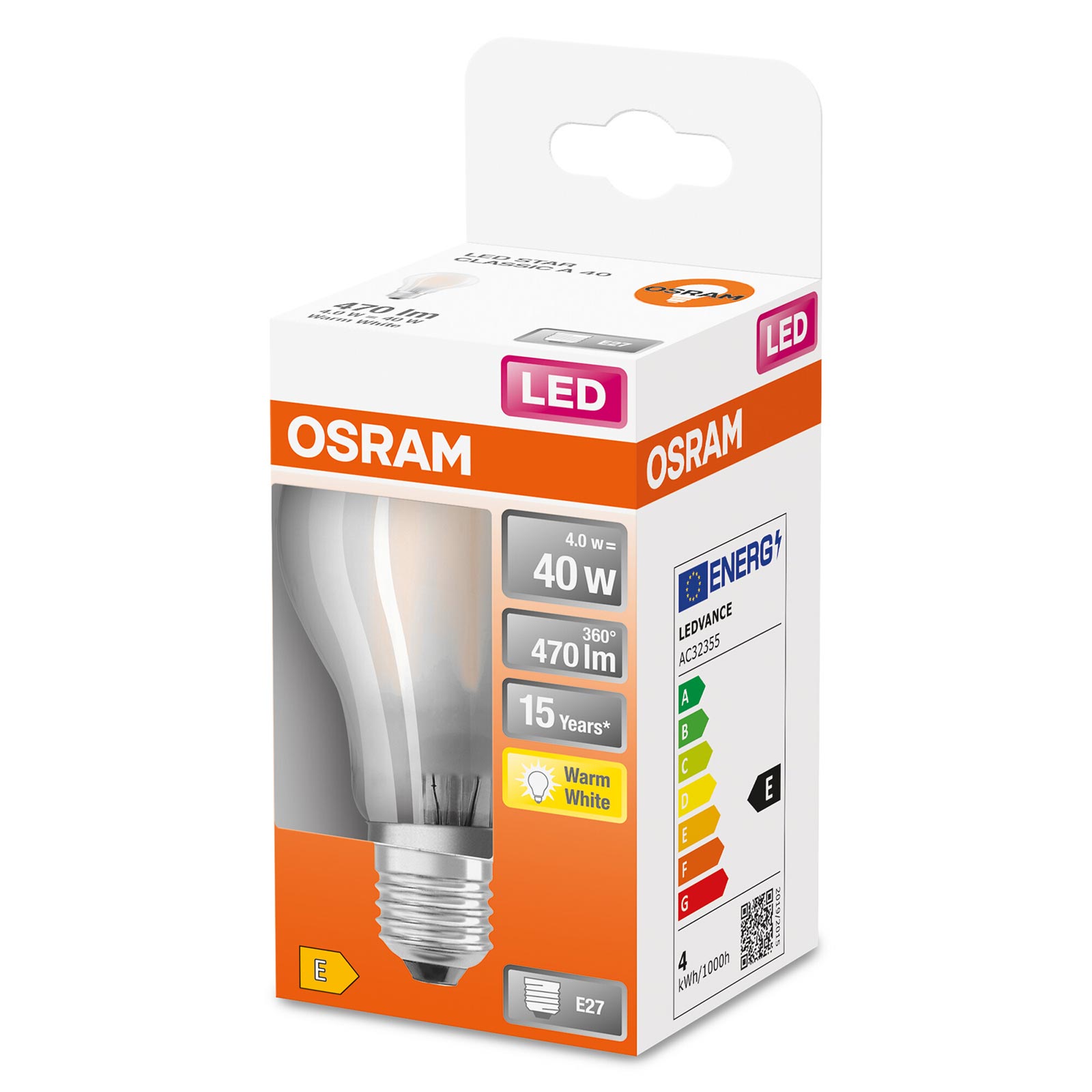 LED-Leuchtmittel ST CLA40 -  Filament AGL - E27