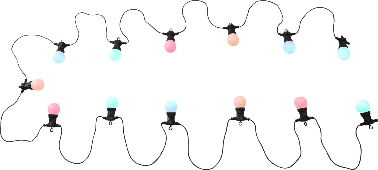 LED-Lichterkette - bunt - 20 LED - 1250 cm