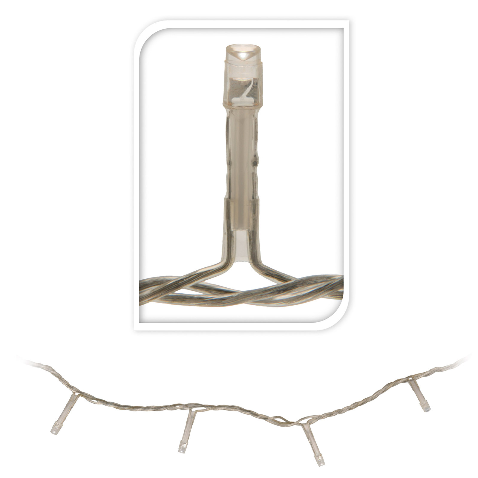 LED-Lichterkette - kaltweiß - 320 cm